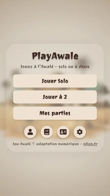 L'écran d'accueil